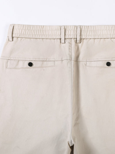 Elastisk Midja Raka Ben Byxor