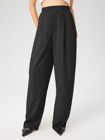 Högmidjade Kostymbyxor Med Pressveck