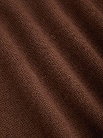 Stickad Ullblandad Polotröja Med Lång Ärmar I Kort Modell