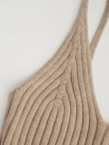 Stickad Wrap‑Shrug Med Polotopp