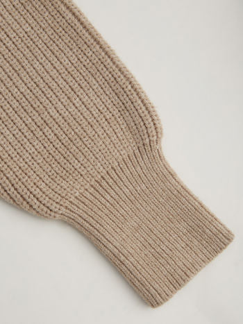 Stickad Wrap‑Shrug Med Polotopp