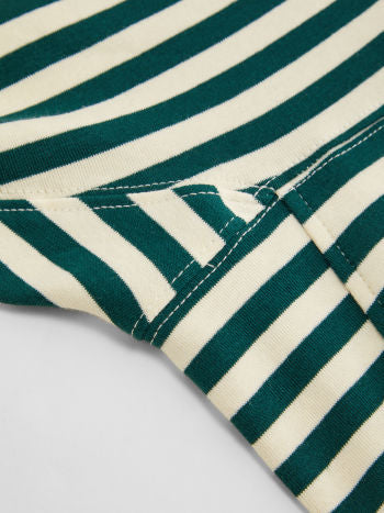 Randig Bomullstopp Med Markerad Midja