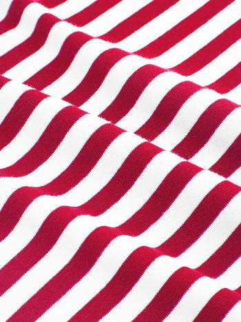 Randig Topp Med Markerad Midja