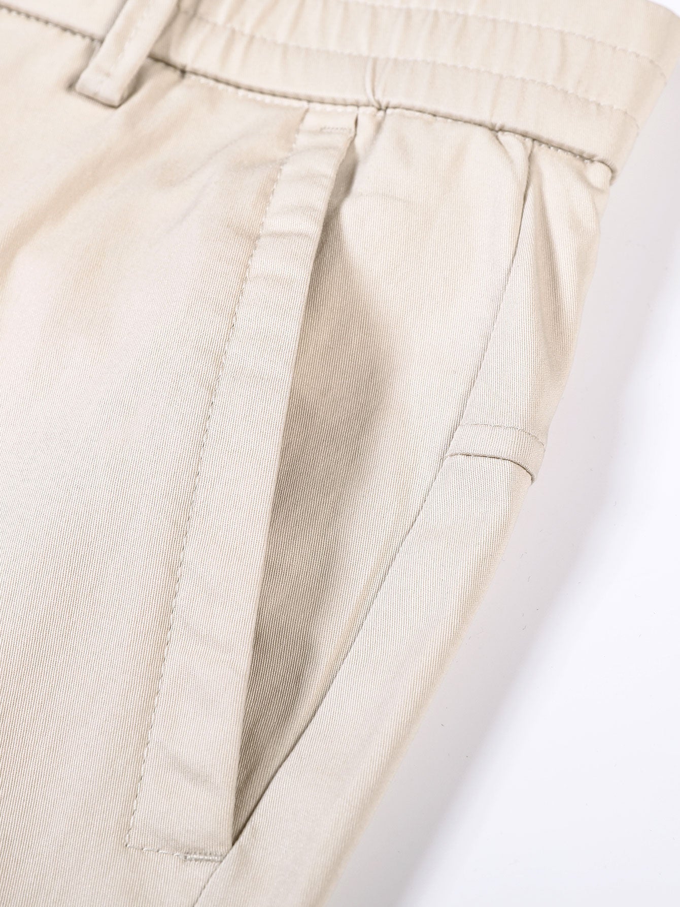 Elastisk Midja Raka Ben Byxor