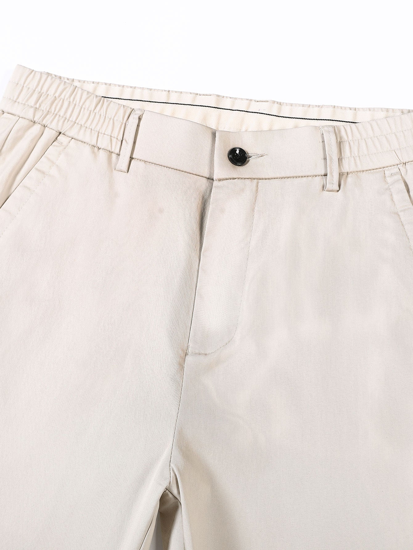 Elastisk Midja Raka Ben Byxor