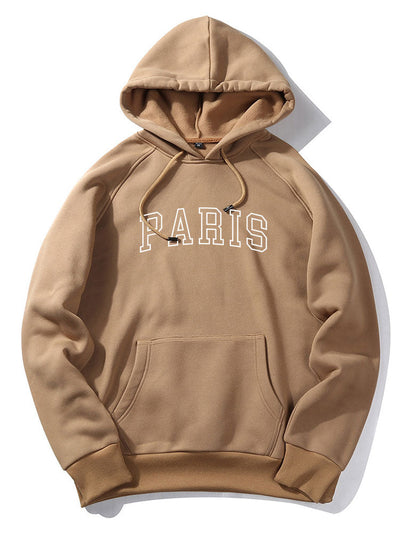 Hoodie Med Paris-Tryck