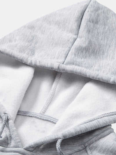 3 Delar Grundläggande Hoodies