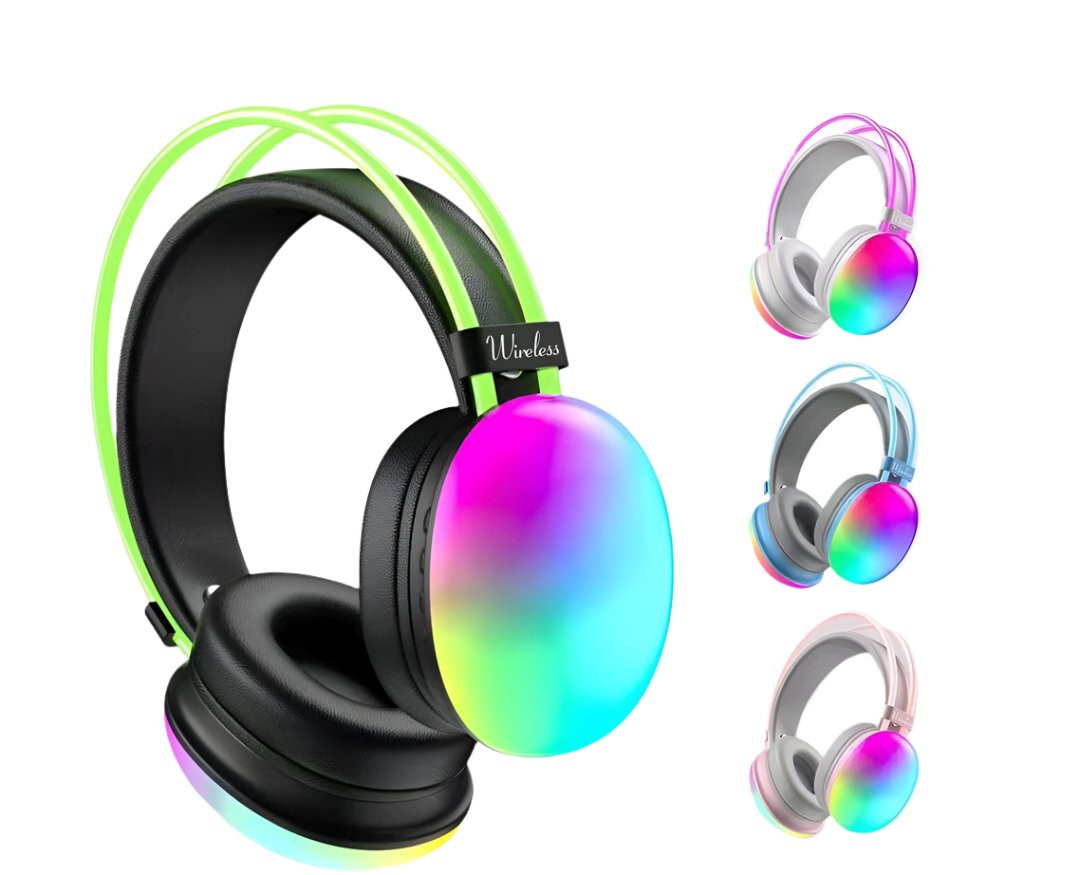 Draadloze Bluetooth Gaming Headset met Verlichting