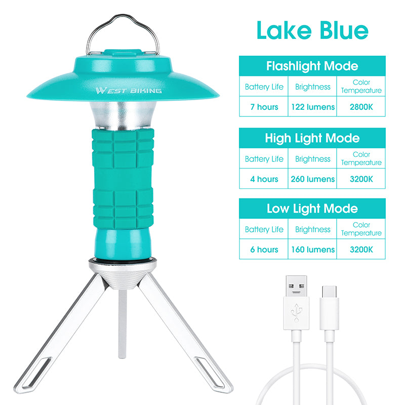 Draagbare 3-in-1 LED Campinglamp met Magnetische Bevestiging