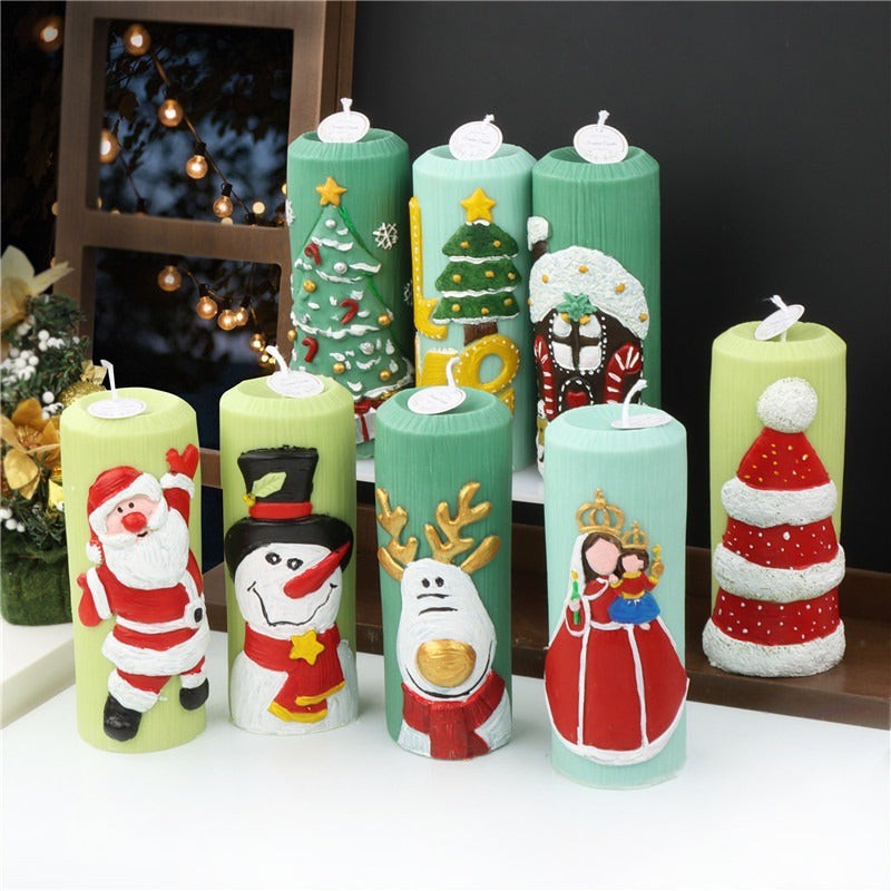 8-delige Nordic Kerst Kaarsenmal DIY