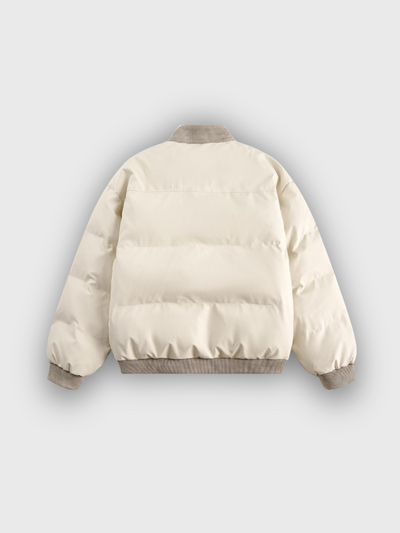 Retro Utility-Vadderad Bomberjacka