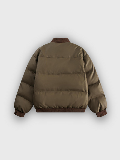 Retro Utility-Vadderad Bomberjacka
